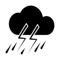 ilustración vectorial gráfico del icono de tormenta vector