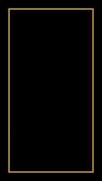 Rectangular Golden Frame Story on The Black Background vector