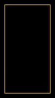 Rectangular Golden Frame Story on The Black Background vector