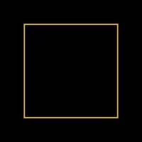 Square Golden Frame on The Black Background vector