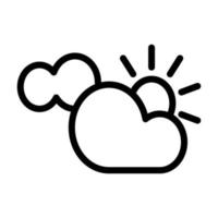 Illustration Vector Graphic of Partly Cloudy Icon