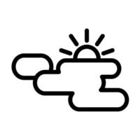 Illustration Vector Graphic of Partly Cloudy Icon