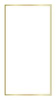 Rectangular Golden Frame Story on The White Background vector