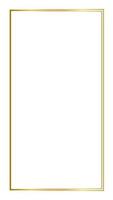 Rectangular Golden Frame Story on The White Background vector