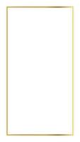 Rectangular Golden Frame Story on The White Background vector
