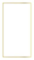 Rectangular Golden Frame Story on The White Background vector