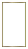 Rectangular Golden Frame Story on The White Background vector