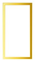 Rectangular Golden Frame Story on The White Background vector