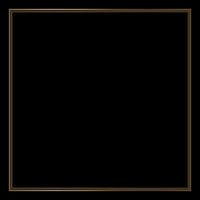 Square Golden Frame on The Black Background. EPS10 vector