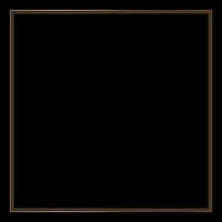 Square Golden Frame on The Black Background. EPS10 vector