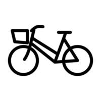 ilustración vectorial gráfico del icono de la bicicleta vector