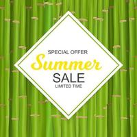 Summer Sale Banner Template for your Business. Vector Illustration