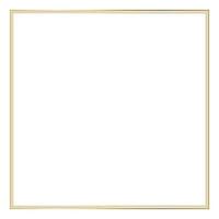 Square Golden Frame on The White Background. EPS10 vector