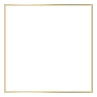 Square Golden Frame on The White Background. EPS10 vector