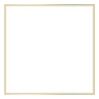 Square Golden Frame on The White Background. EPS10