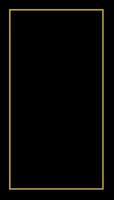 Rectangular Golden Frame Story on The Black Background vector