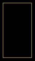 Rectangular Golden Frame Story on The Black Background vector