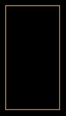 Rectangular Golden Frame Story on The Black Background