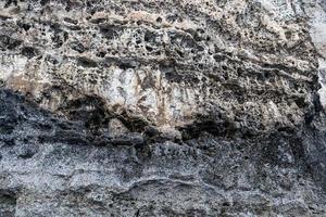 Background, texture of grey rock. Texture, background of shell rock. photo