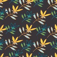 Simple outline flower seamless pattern. Cute floral wallpaper. vector