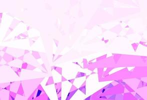 Light Purple vector background with polygonal forms.