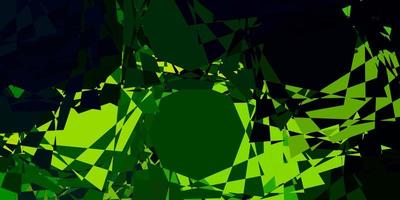 Dark Blue, Green vector texture with random triangles.