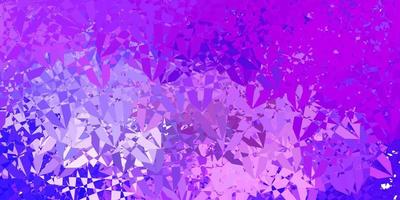 Light Purple vector template with triangle shapes.