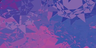 Light Purple, Pink vector background with polygonal forms.