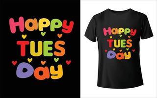 Happy tuesday letters colorful. Vector Typography background. can be used  on banner design and for advertisement. 12978532 Vector Art at Vecteezy