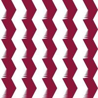 Qatar flag color identity seamless pattern. Zigzag line vector for background, print, book cover and etc