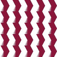 Qatar flag color identity seamless pattern. Zigzag line vector for background, print, book cover and etc