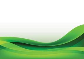 Abstract green business wave background vector