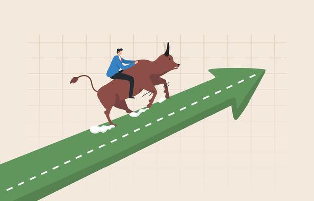 Bull market or Bull Run refers to the time when most investors buy. more demand than supply Market sentiment is high and prices go up. Bullish investors run on the upward arrow chart.