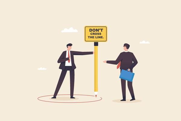 Privacy at the workplace. Respect your coworker's personal space. Personal space. Don't cross the line.