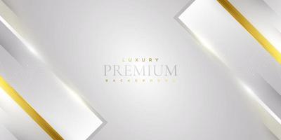 Luxury White and Gold Background. Premium Gray and Gold Background for Award, Nomination, Ceremony, Formal Invitation or Certificate Design vector