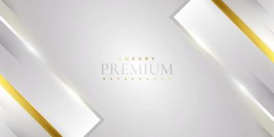 Luxury White and Gold Background. Premium Gray and Gold Background for Award, Nomination, Ceremony, Formal Invitation or Certificate Design vector