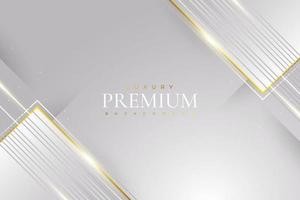 Luxury White and Gold Background. Premium Gray and Gold Background for Award, Nomination, Ceremony, Formal Invitation or Certificate Design vector