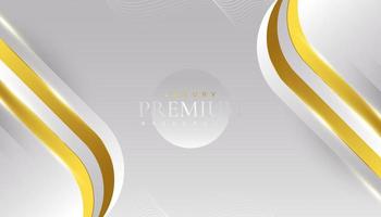 Luxury White and Gold Background. Premium Gray and Gold Background for Award, Nomination, Ceremony, Formal Invitation or Certificate Design vector