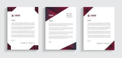 Letterhead Corporate Modern Business Letterhead template design company letterhead Colorful red, green, yellow, blue design stationary project. Multipurpose letterhead  abstract, elegant concept. vector