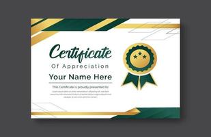 certificate gold appreciation achievement template award achievement clean creative certificate recognition excellence certificate border completion template certificate design template vector