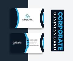 tarjeta de visita diseño de estilo creativo moderno tarjeta de visita limpia, diseño de plantilla de tarjetas de visita de empresa corporativa profesional mínimo elegante limpio colorido abstracto vector