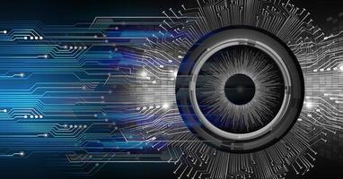 eye cyber circuit future technology concept background vector