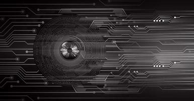 eye cyber circuit future technology concept background vector