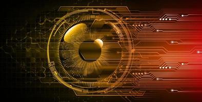 eye cyber circuit future technology concept background vector