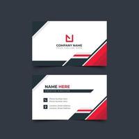 Modern Business card Creative Red  style layout clean visiting card, abstract elegant clean colorful minimal professional corporate company business cards template design vector
