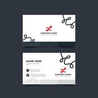 Modern Business card Creative Red  style layout clean visiting card, abstract elegant clean colorful minimal professional corporate company business cards template design vector