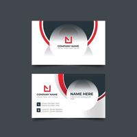 Modern Business card Creative Red  style layout clean visiting card, abstract elegant clean colorful minimal professional corporate company business cards template design vector