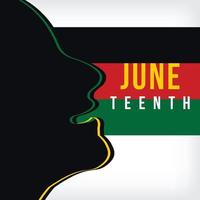 juneteenth freedom day june 19, emancipation day celebrated Poster, greeting card, banner and background juneteenth concept vector