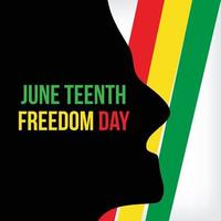 juneteenth freedom day june 19, emancipation day celebrated Poster, greeting card, banner and background juneteenth concept vector