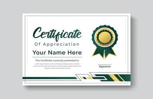 certificate gold appreciation achievement template award achievement clean creative certificate recognition excellence certificate border completion template certificate design template vector